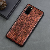 Carved Samsung Silicon Wood Phone Case
