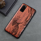 Carved Samsung Silicon Wood Phone Case
