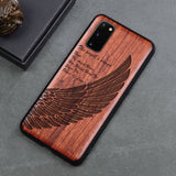 Carved Samsung Silicon Wood Phone Case
