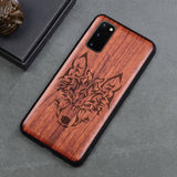 Carved Samsung Silicon Wood Phone Case