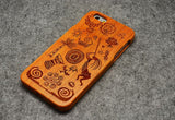 100% Handmade Natural Real Wood Bamboo Phone Case