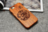 100% Handmade Natural Real Wood Bamboo Phone Case
