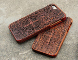 100% Handmade Natural Real Wood Bamboo Phone Case