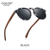 Colon Polarized Wood Sunglasses