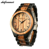 Wood Chronograph Quartz Watch