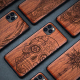 Natural Wood Case For Samsung Galaxy Note 10 Pro S10 S20 Plus 100% Wood Case For iPhone 11 Pro 7 8 6 S Plus X XR XS Max SE 2020