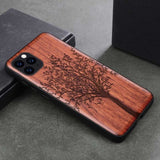 Natural Wood Case For Samsung Galaxy Note 10 Pro S10 S20 Plus 100% Wood Case For iPhone 11 Pro 7 8 6 S Plus X XR XS Max SE 2020