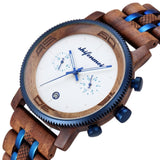 Wooden Chronograph Sports Watch