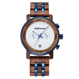 Wooden Chronograph Sports Watch