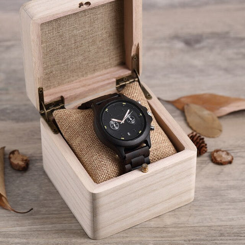 Men's Wood Quartz Watch