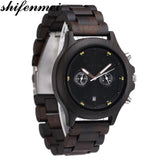 Men's Wood Quartz Watch