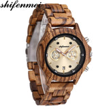 Men's Wood Quartz Watch