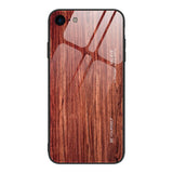 Luxury Wood Grain Tempered Glass Phone Case