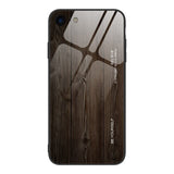 Luxury Wood Grain Tempered Glass Phone Case