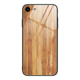 Luxury Wood Grain Tempered Glass Phone Case
