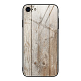 Luxury Wood Grain Tempered Glass Phone Case