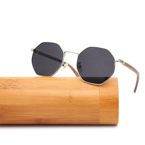Vintage Polarized Wooden Bamboo Sunglasses