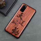 Carved Samsung Silicon Wood Phone Case