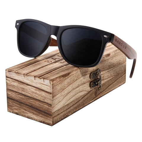 Black Walnut Wood Polarized Sunglasses