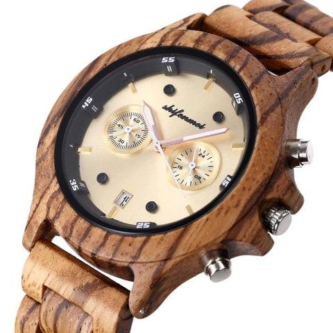 Men's Wood Quartz Watch
